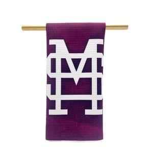 MS Interlock Kitchen Towel || MSU Tea Towel || Mississippi State Decor - 377