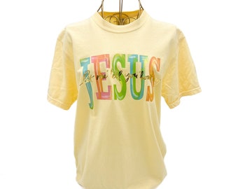 Let me tell you ‘bout my Jesus Tshirt || Gold Foil Jesus Tshirt || Easter Tshirt - 951