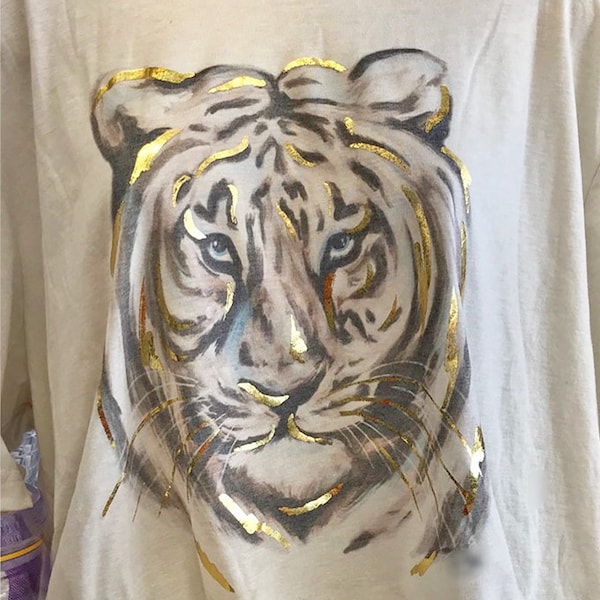 Sequin Tiger Shirt - Etsy