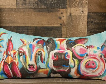 farm throw pillows