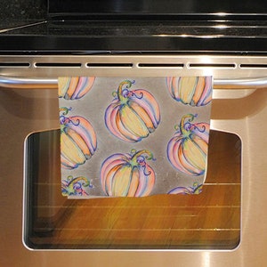 Pumpkin Kitchen Towel  ||  Fall Kitchen Towel