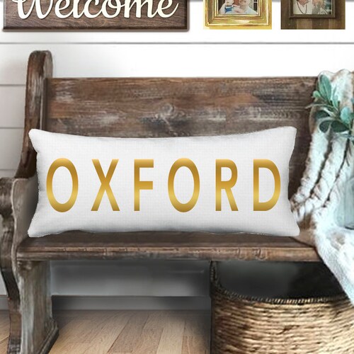 Oxford Pillow Gold Foil OXFORD Pillow Etsy
