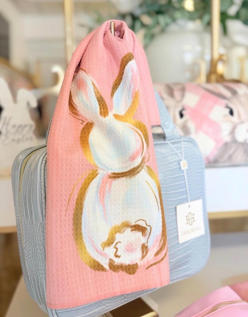 Rachael Brooks Design Bunny Tea Towel - Thumbnail 2