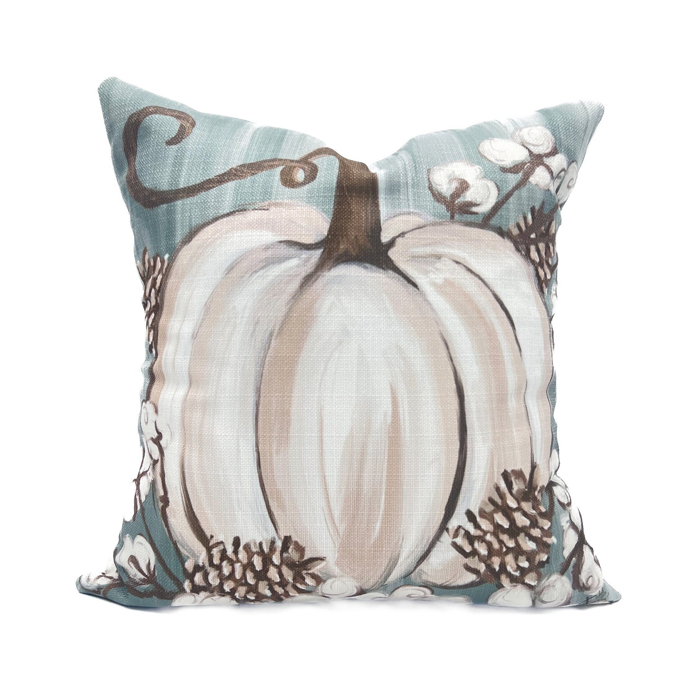 White pumpkin pillows hotsell