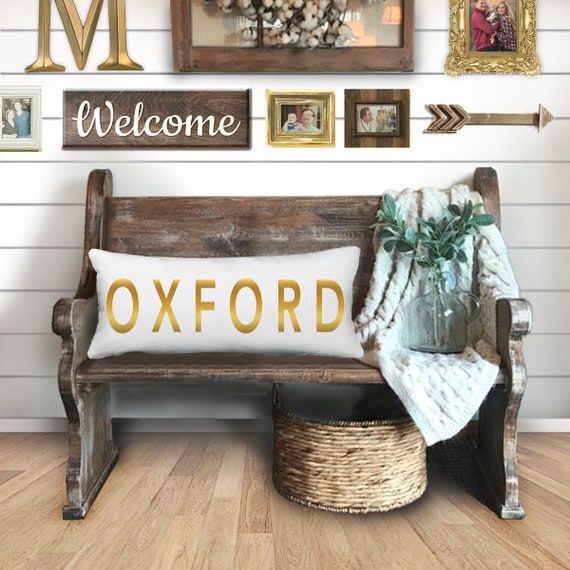 Oxford Pillow Gold Foil OXFORD Pillow Etsy