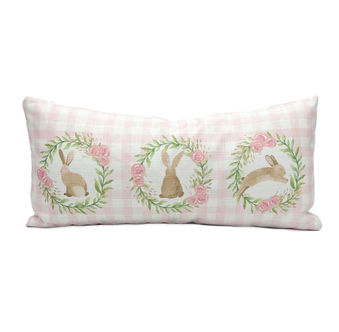 Honey Gingham Lumbar Pillow
