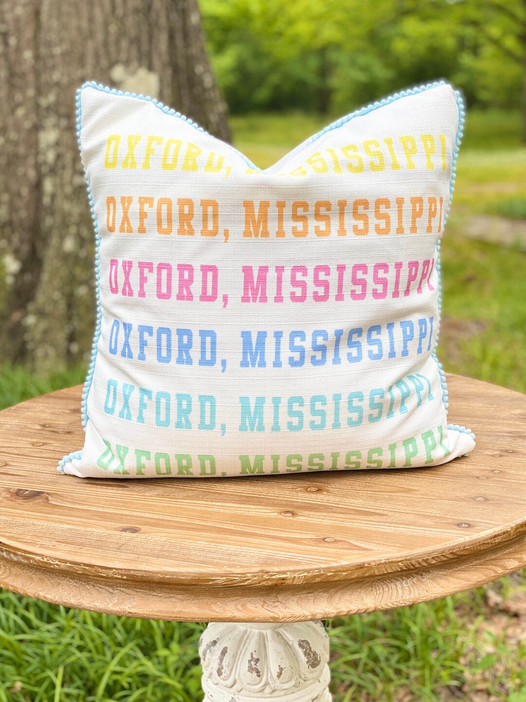 Oxford Mississippi Pillow Oxford MS Pillow Colorful Etsy UK