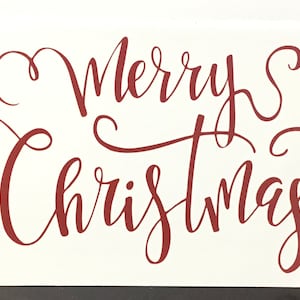 Merry Christmas Box Of 10 Folded Notes || Christmas Note Cards