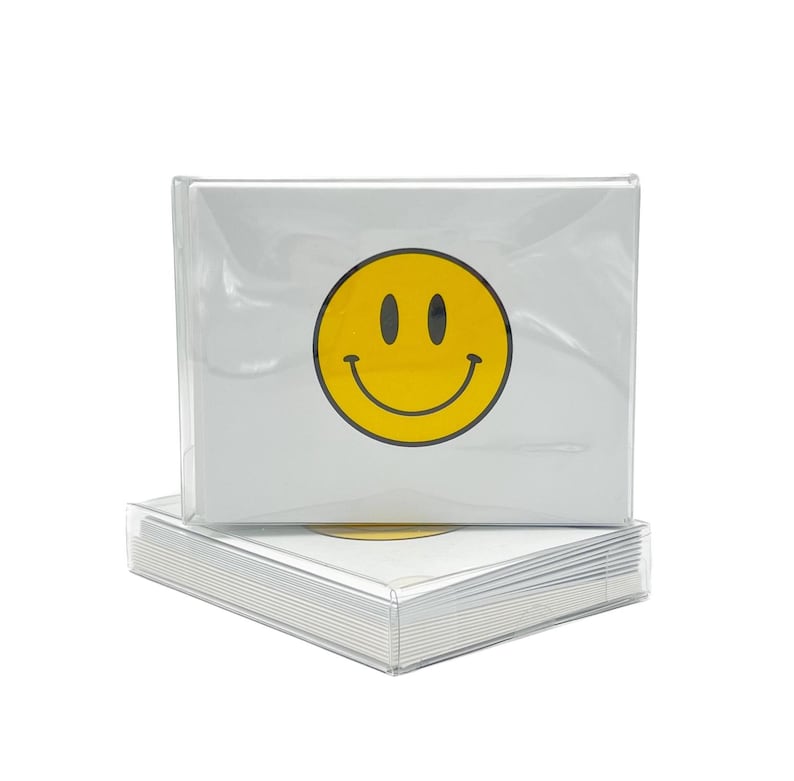 Smiley Folded Notes || Smiley Face Stationary - 130 - Etsy
