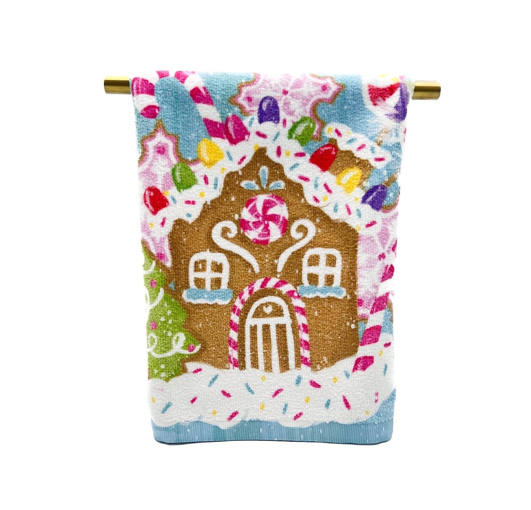 Gingerbread House Kitchen Towel Holiday Kitchen Towel Christmas Tea
