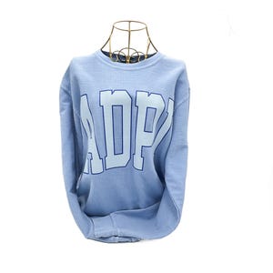 Alpha Delta Pi-sweater || Comfortabel Grieks koord || ADPi || Trui van studentenvereniging