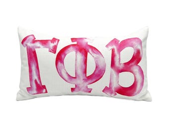 Gamma Phi Beta Pillow || Sorority Pillow  ||  Greek Pillow - 250