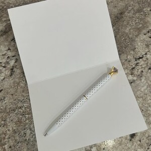 Gold Foil Pi Beta Phi Folded Notes || PBP Note Cards || Sorority Stationary - 232 image 3