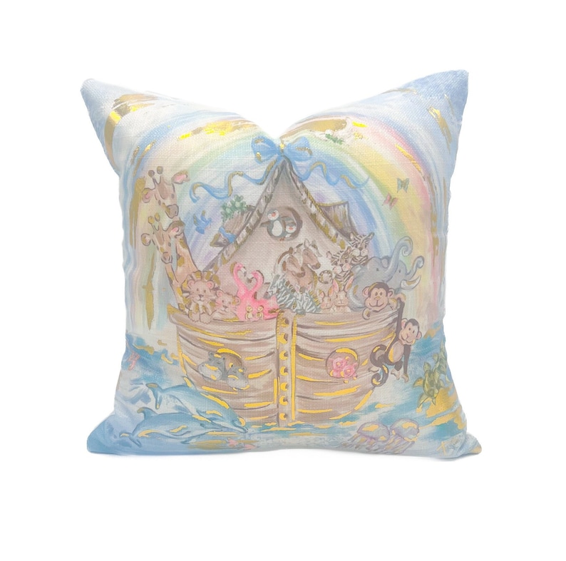 TheOlivePressTupelo Noah's Ark Pillow