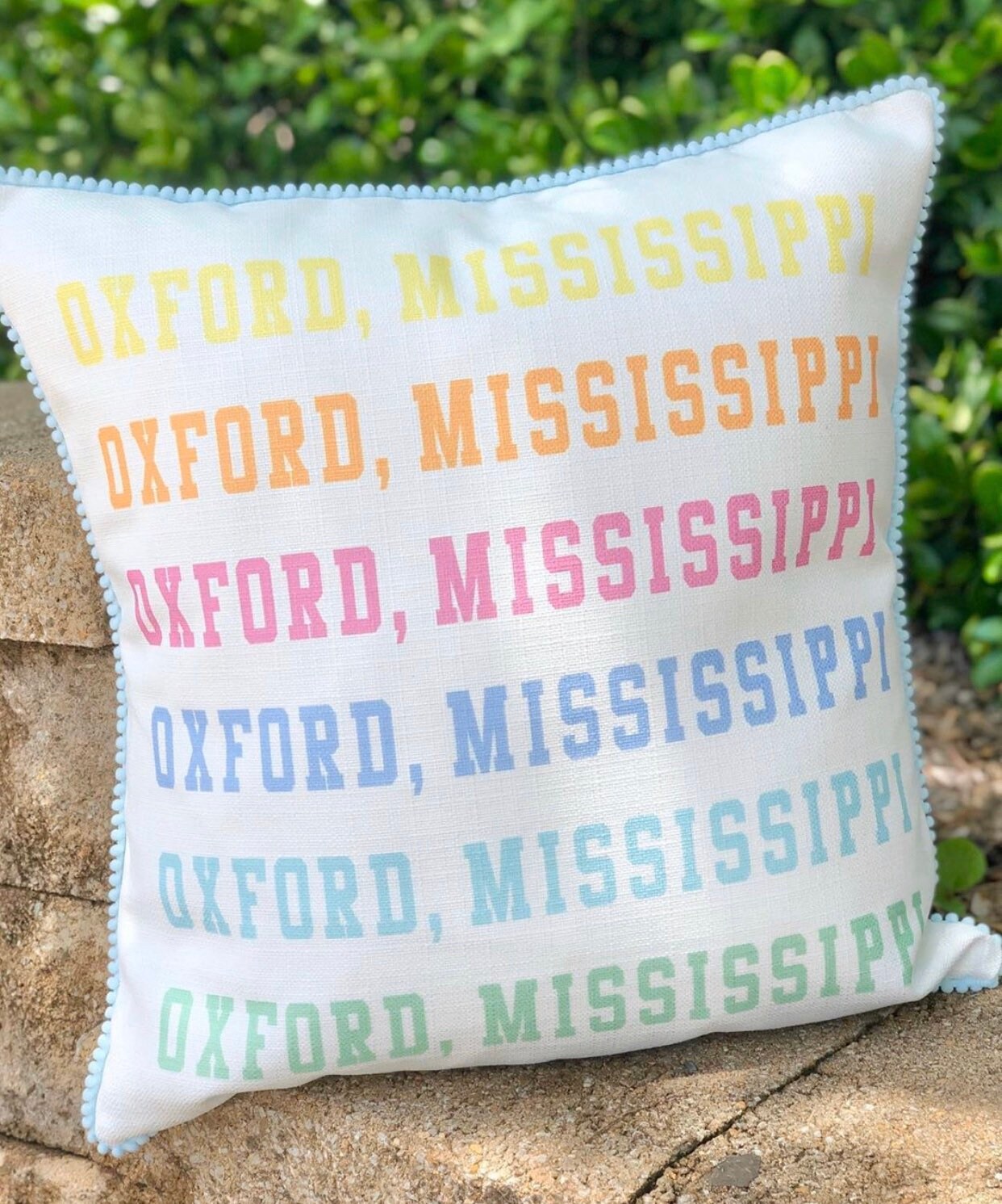 Oxford Mississippi Pillow Oxford MS Pillow Colorful Etsy UK