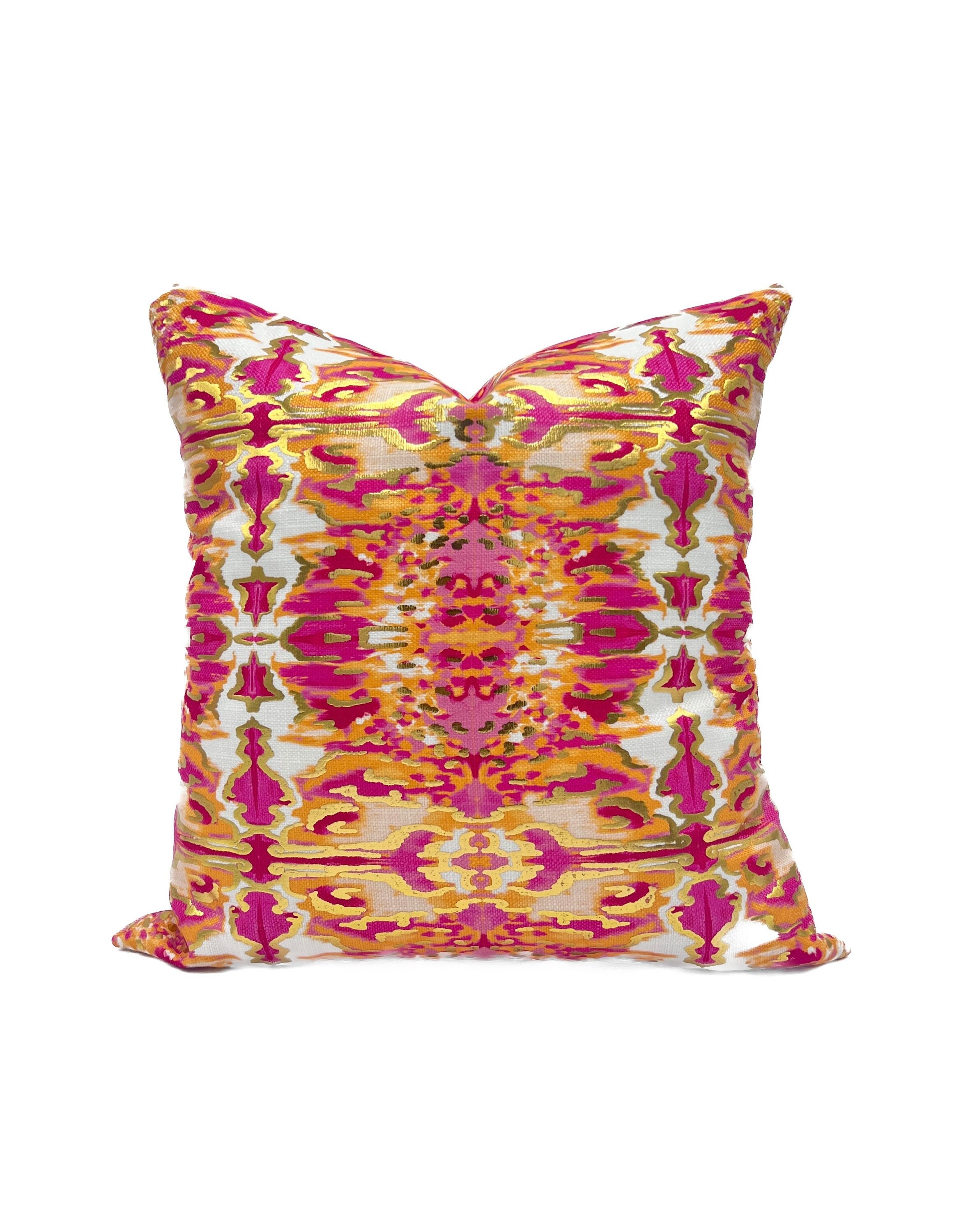 Pink orange pillow hotsell