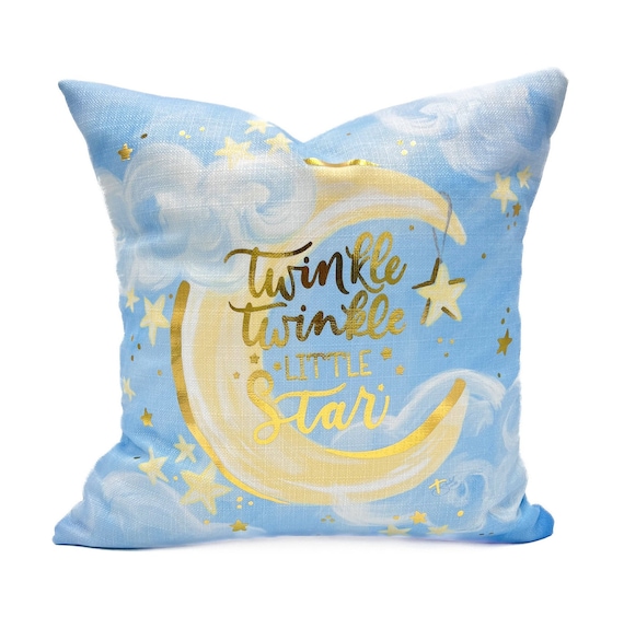 Twinkle Twinkle Little Star Pillow || Nursery Pillow || Baby