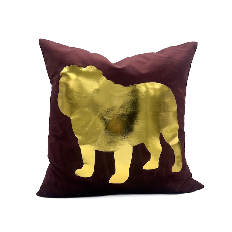 TheOlivePressTupelo Bulldog Pillow