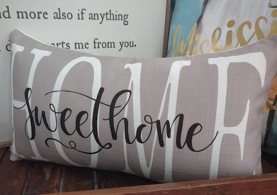 Home Sweet Home Pillow Housewarming Gift Home Throw Pillow 052