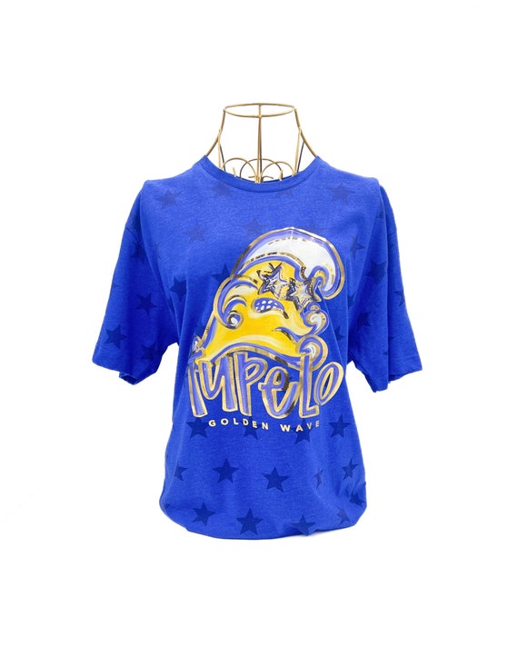 Tupelo Golden Wave Gold Foil Tshirt - Etsy
