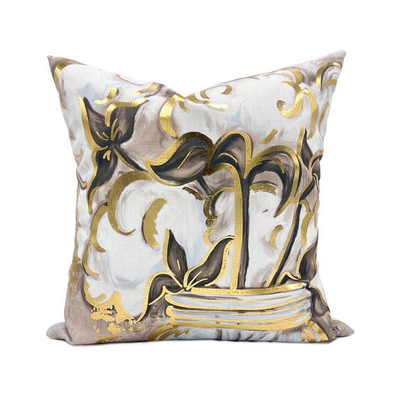 Gold foil pillow 2025