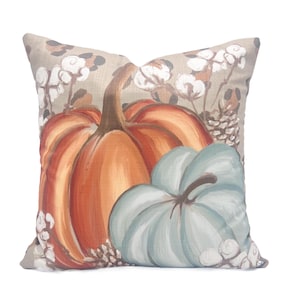 Cojín de calabazas con estampado de leopardo // Cojín de calabazas con estampado de leopardo // Cojín de otoño // Decoración de calabazas - 490