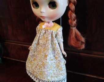 Blommig klänning för Blythe, Pullip, BJD dockor