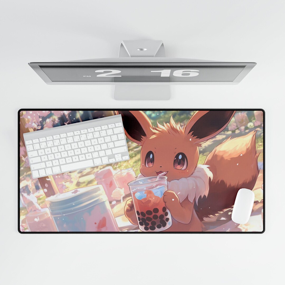 Gamer Desk Mats, Cute Bubble Tea Design, Gaming Mouse Pad, Computer ...