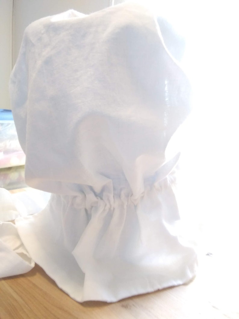 Prairie Bonnet White 100/% Cotton-Adult