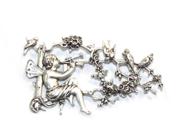 キャサリン・ポペスコ ヴィンテージ スワロフスキー ブローチ フランス製 (01719B)