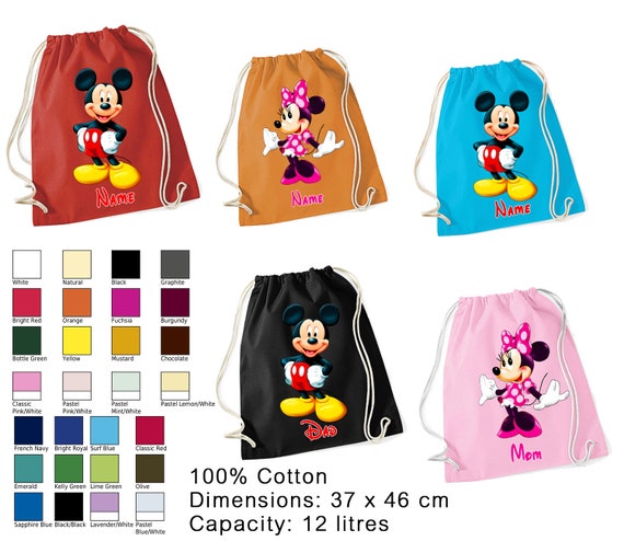 Mickey backpack Mickey sling bag Minnie Mouse drawstring bag Outline Mickey bag vacation bag,Cheer Bag,Disney Cheerleading Bag