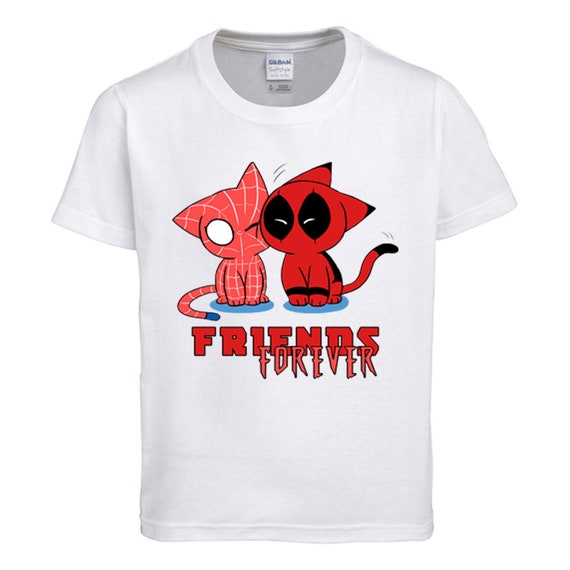 Spiderman Kids Shirt Deadpool Shirts Friends Forever Shirts Spiderman And Deadpool Shirts Children T Shirt Custom Disney Shirts
