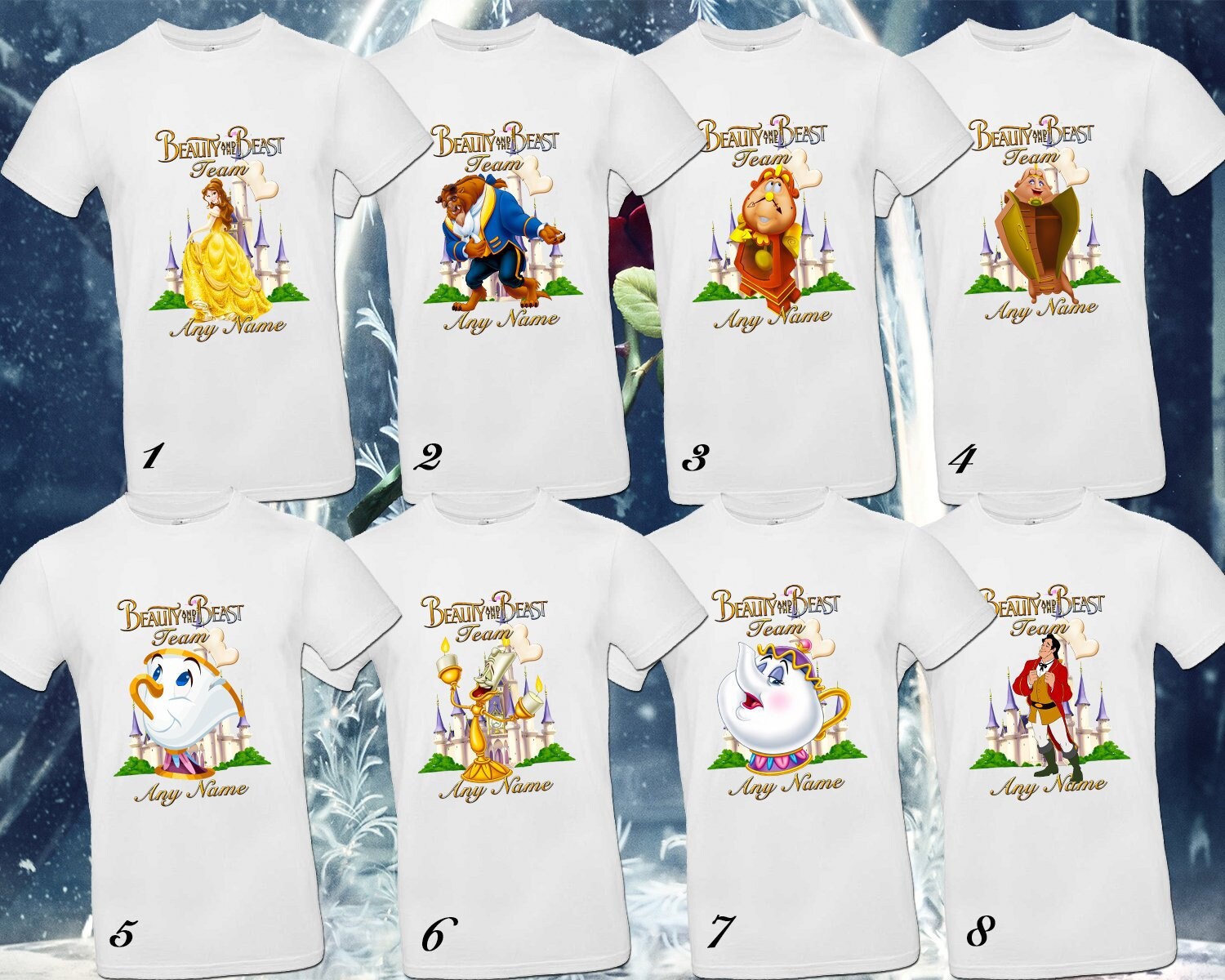 Beauty and the Beast Shirt Disney Party Shirt Beauty and | Etsy
