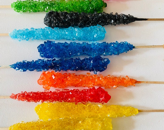 5 Pack of Mixed Rock Sugar Candy Sugar Swizzle Sticks Rock Etsy