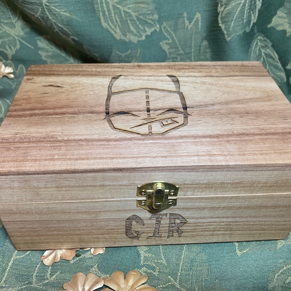 Invader Zim  GIR Edition engraved wooden box