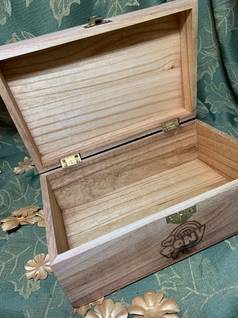 My little Pony Pinkie Pie engraved wooden box