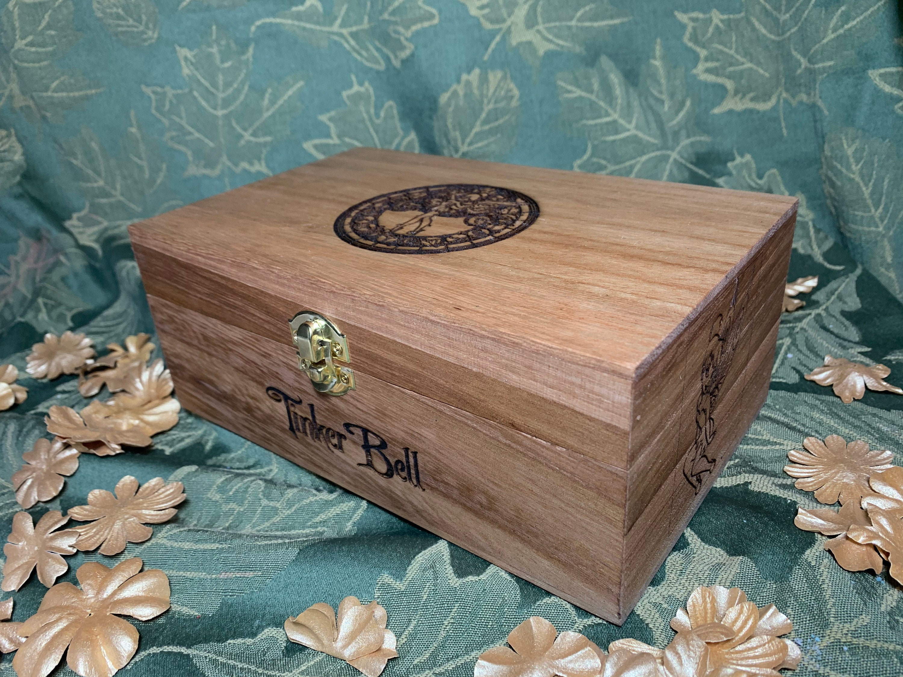 tinkerbell wooden toy box