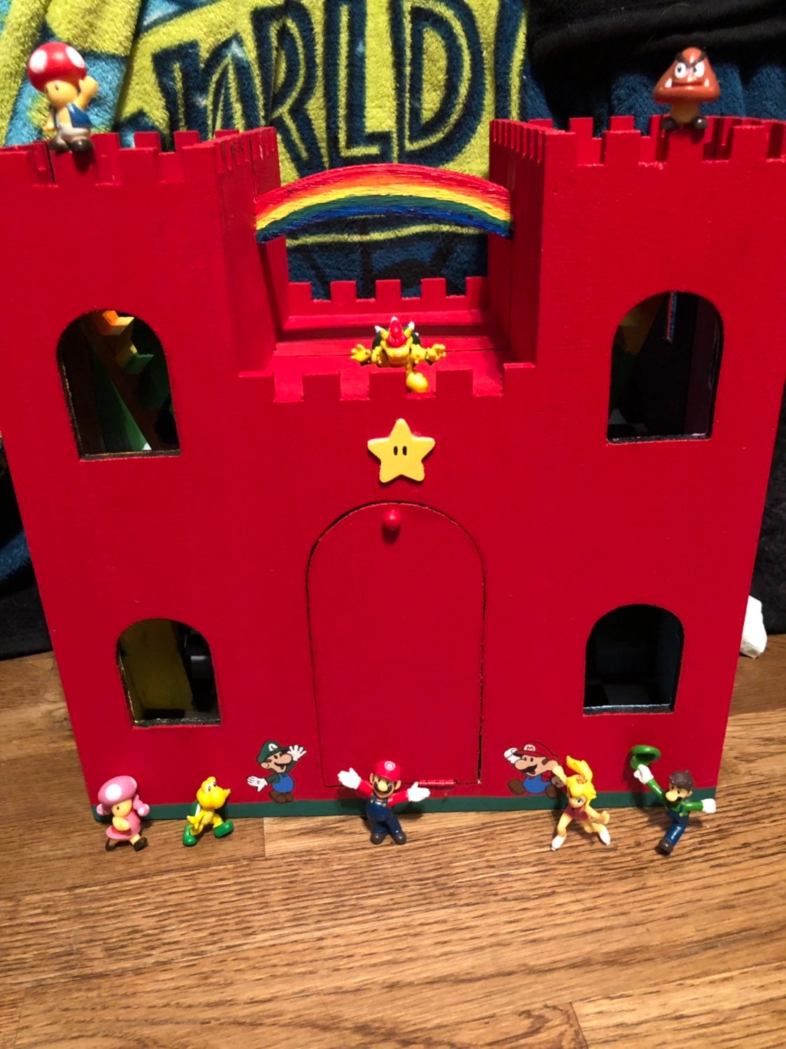 Super Mario Adventure Castle Play Set Handpainted/custom made Etsy