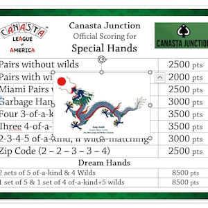 Canasta Junction spezielle Handtabelle