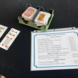 Real Canasta Special Hands Chart - Etsy
