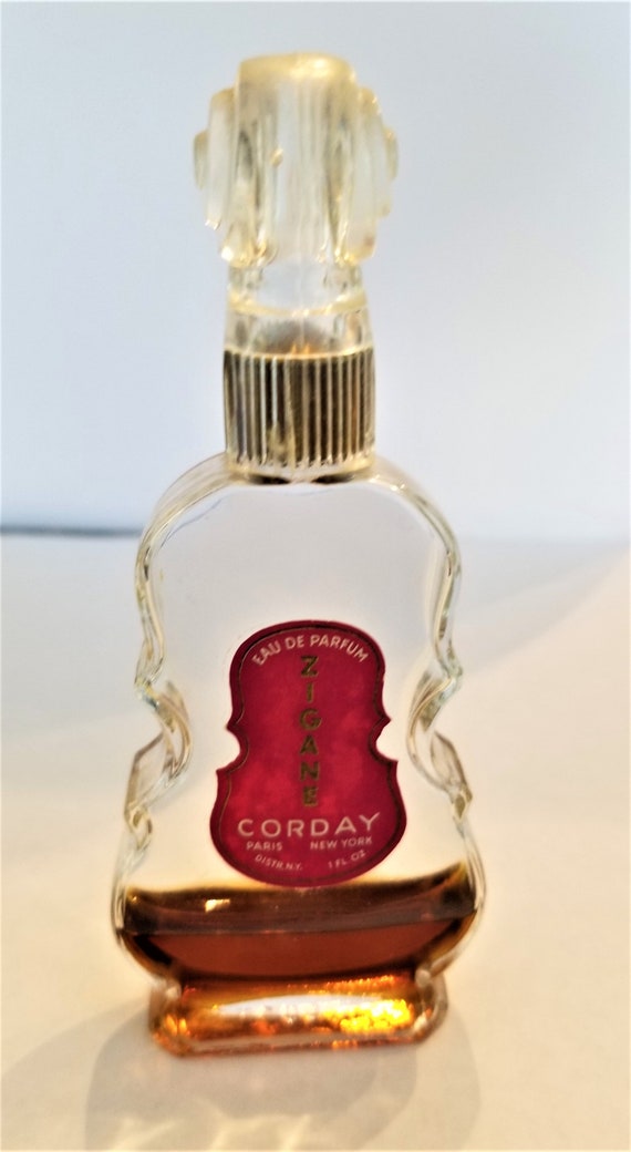 Rare Vintage 1949 Corday, Zigane Violin With Glass Stopper Prefume 