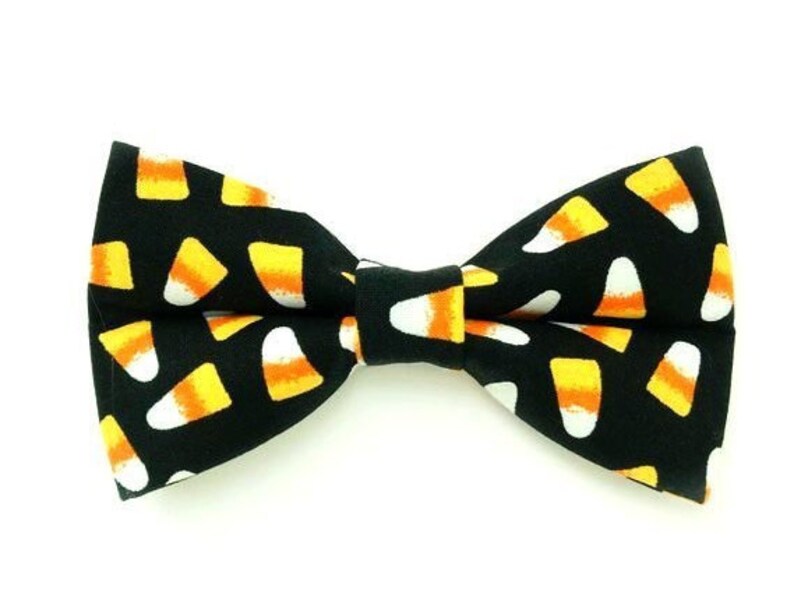 Candy Corn Madness  Halloween Dog Bow Tie  Cat Bow Tie  Pet Bow Tie