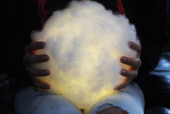 fluffy paper lanterns
