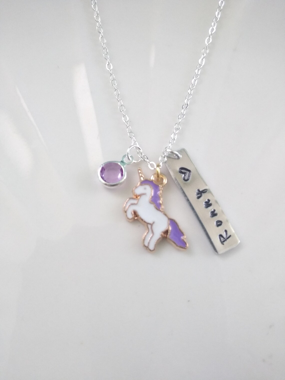 Unicorn Necklace Necklace for little girl unicorn jewelry Etsy