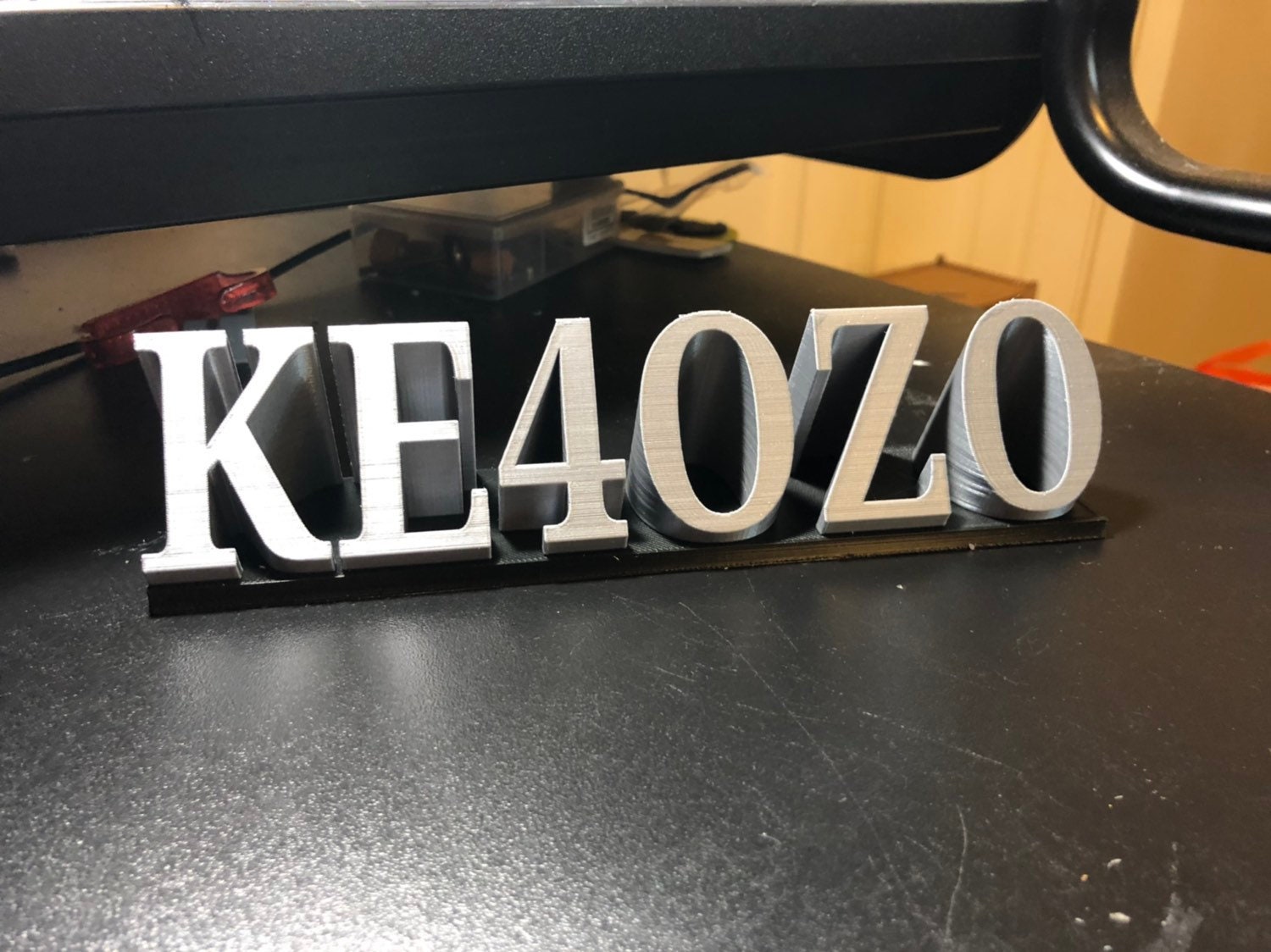 3D Printed Plaque Callsign Call Sign Custom Ham Radio