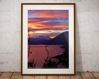 Sunrise on Lake Atitlán | Guatemala | Color Photography Print