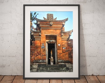 Dog at Balinese Temple | Ubud, Indonesia | Color Photography Print