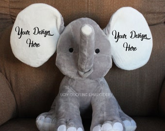 Wall Elephant Mockup Etsy