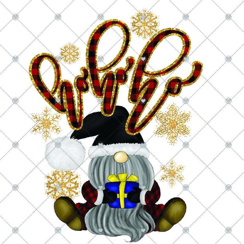 Download Ho Ho Ho Christmas Gnome Sublimation Design Digital ...