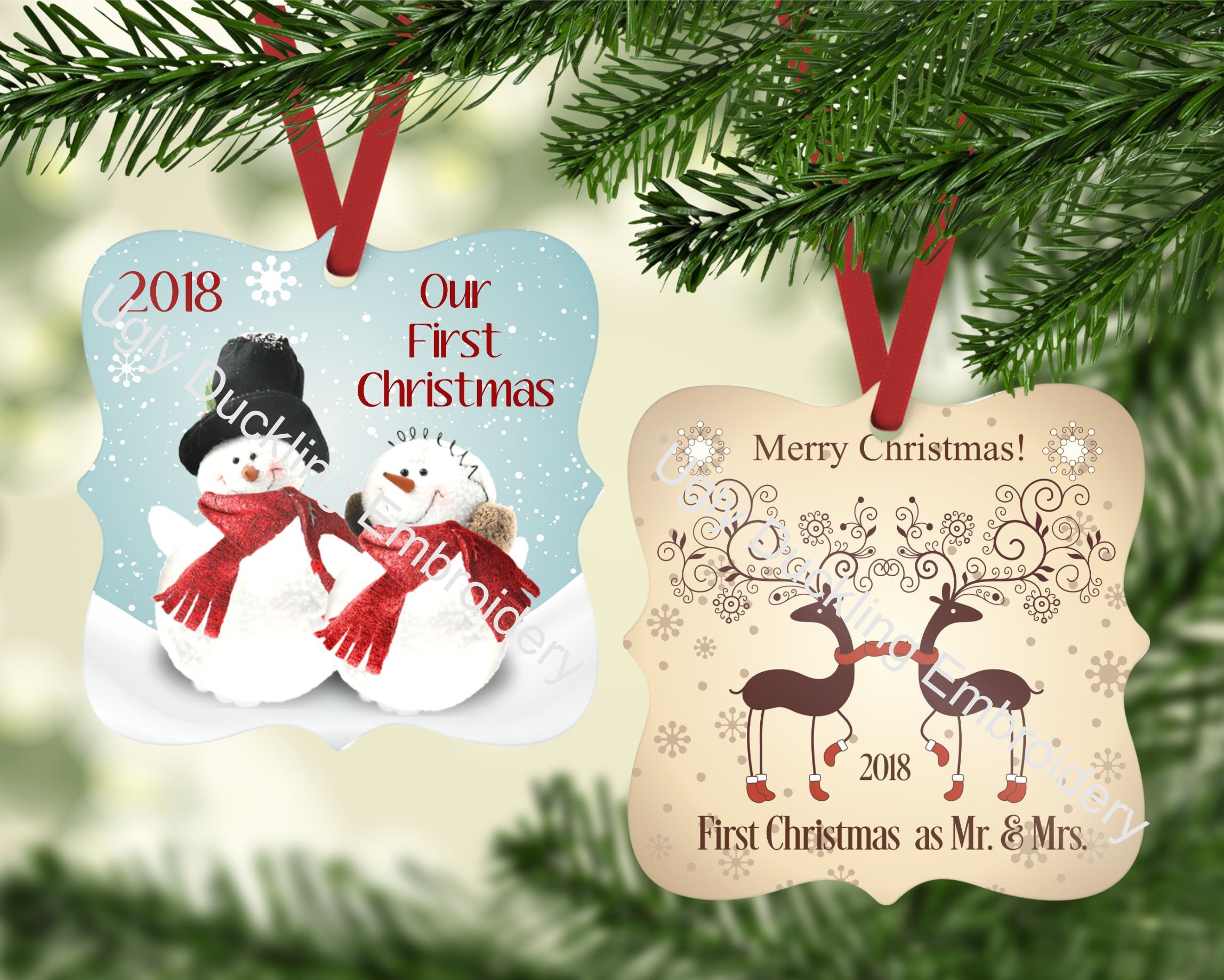 Download First Christmas as Mr & Mrs Sublimation Designs | Etsy